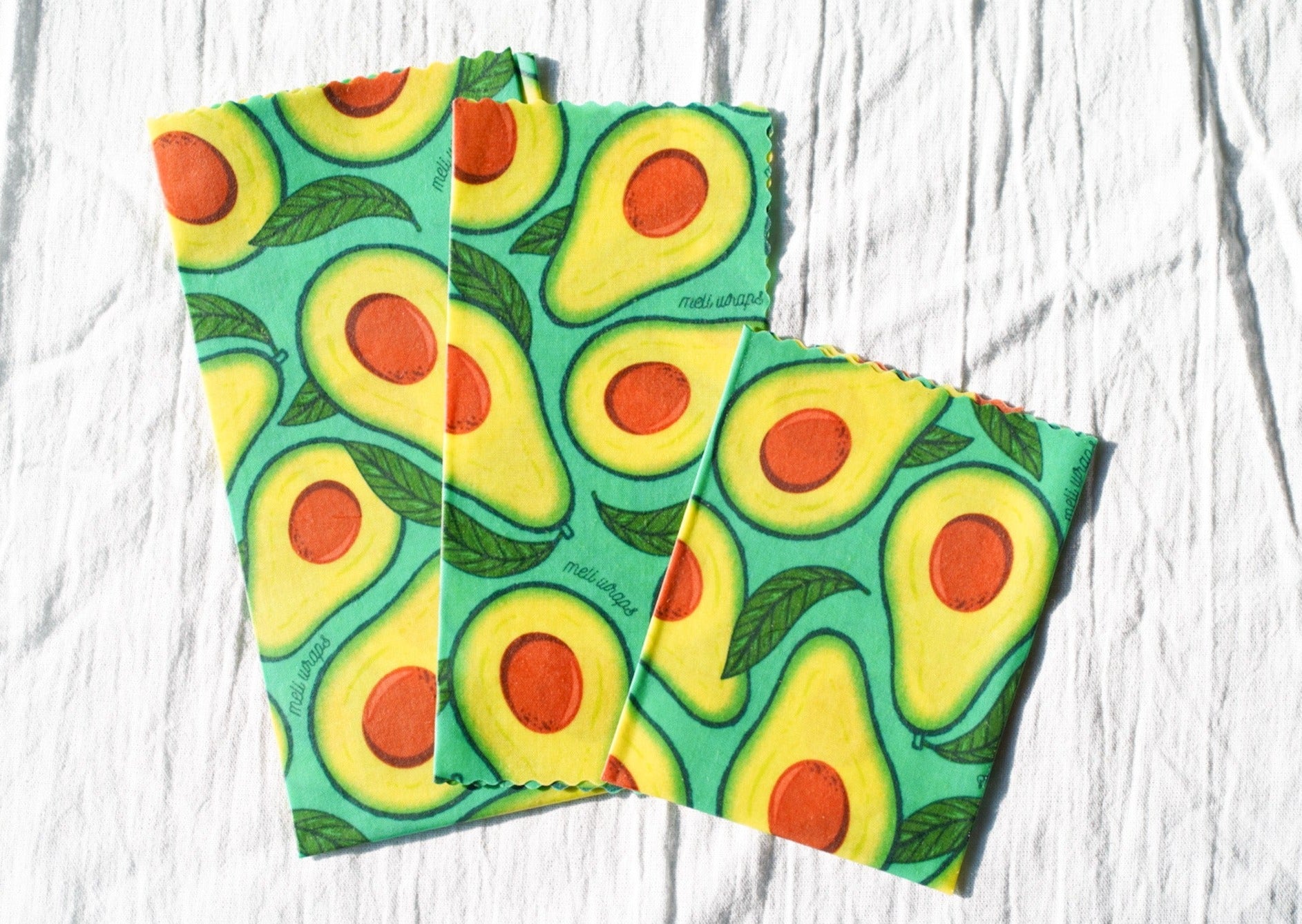 Beeswax Food Wrap - Avocado Print - Homeland Harvest