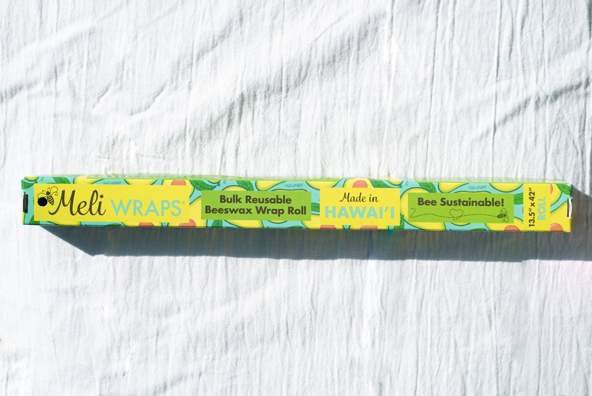 Beeswax Wrap Bulk Roll - Avocado Print - Homeland Harvest