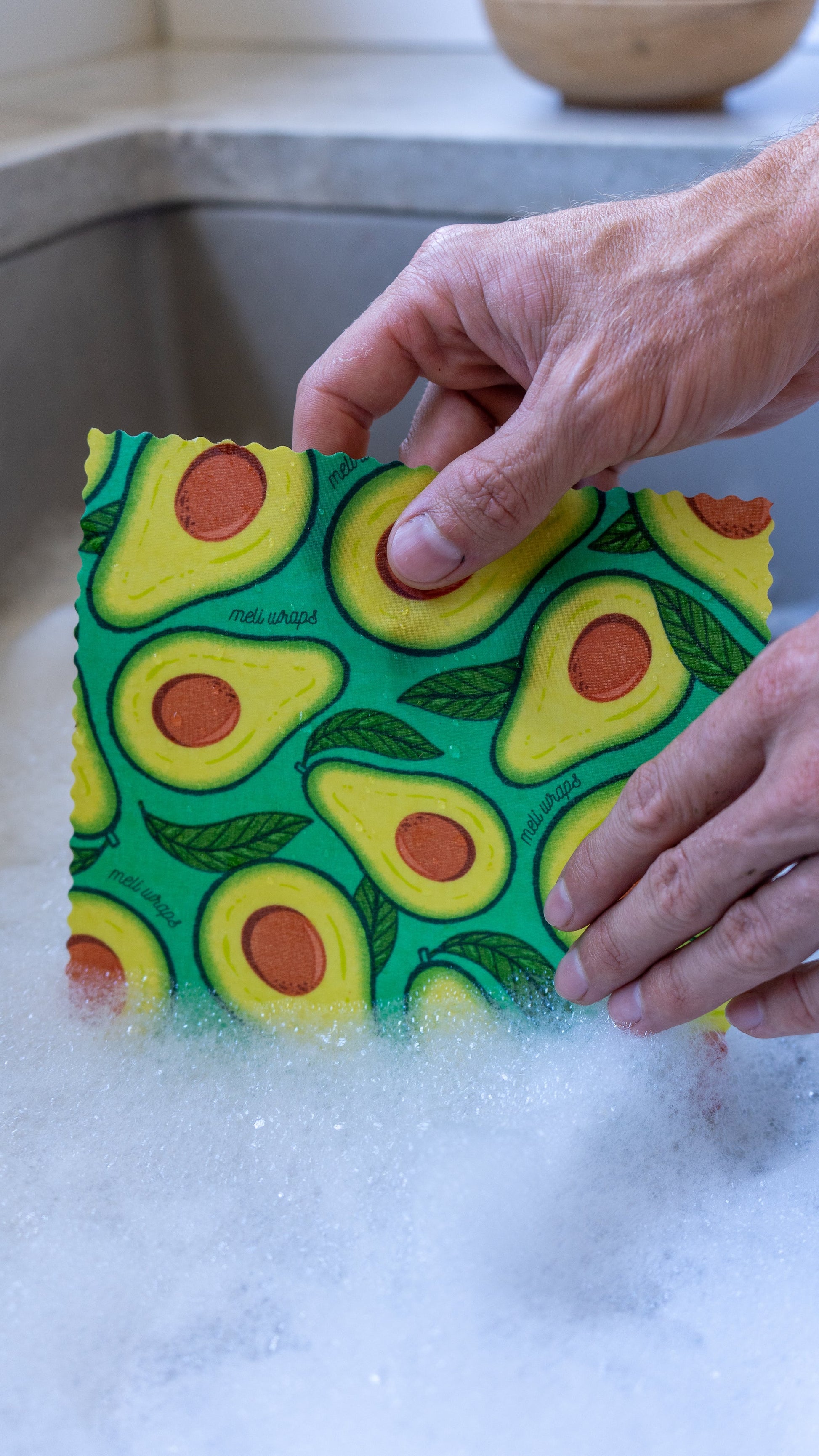 Beeswax Wrap Bulk Roll - Avocado Print - Homeland Harvest