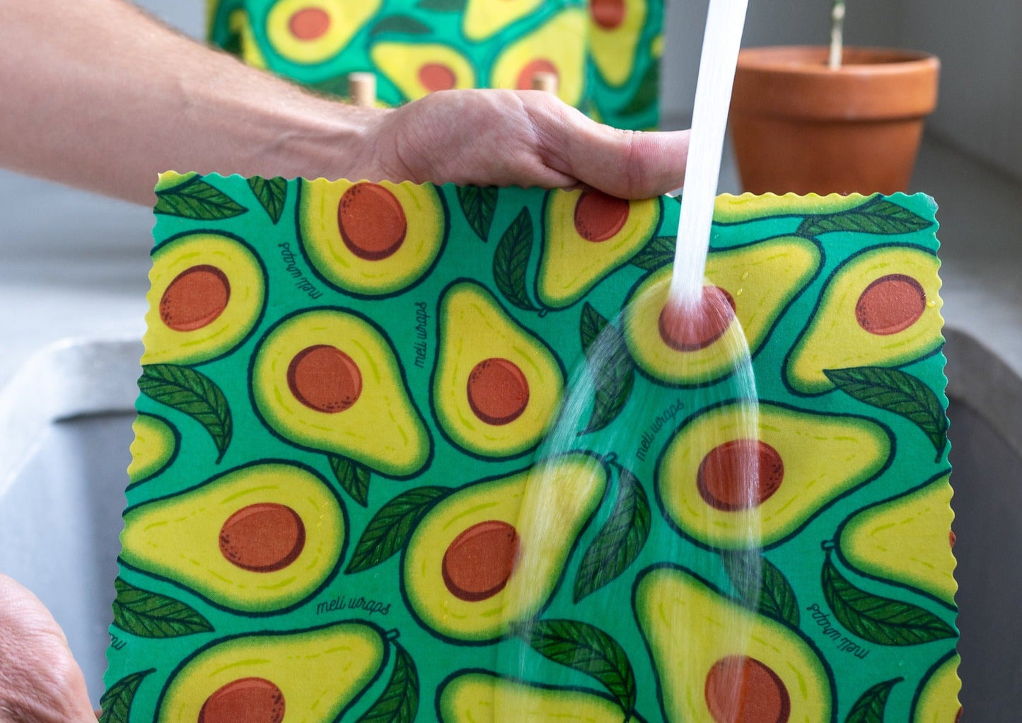Beeswax Food Wrap - Avocado Print - Homeland Harvest