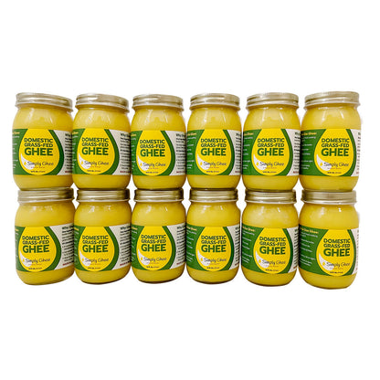 Domestic Grassfed Ghee 16oz - Case of 12 - Homeland Harvest