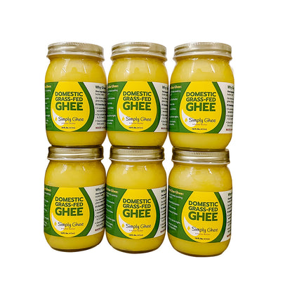 Domestic Grassfed Ghee 16oz - Half Case of 6 - Homeland Harvest