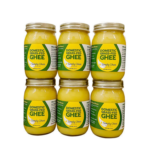 Domestic Grassfed Ghee 16oz - Half Case of 6 - Homeland Harvest