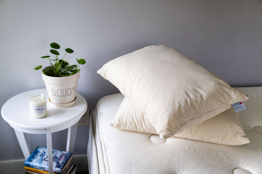 Down Alternative Pillow with Recycled Polyester Fill - Homeland Harvest