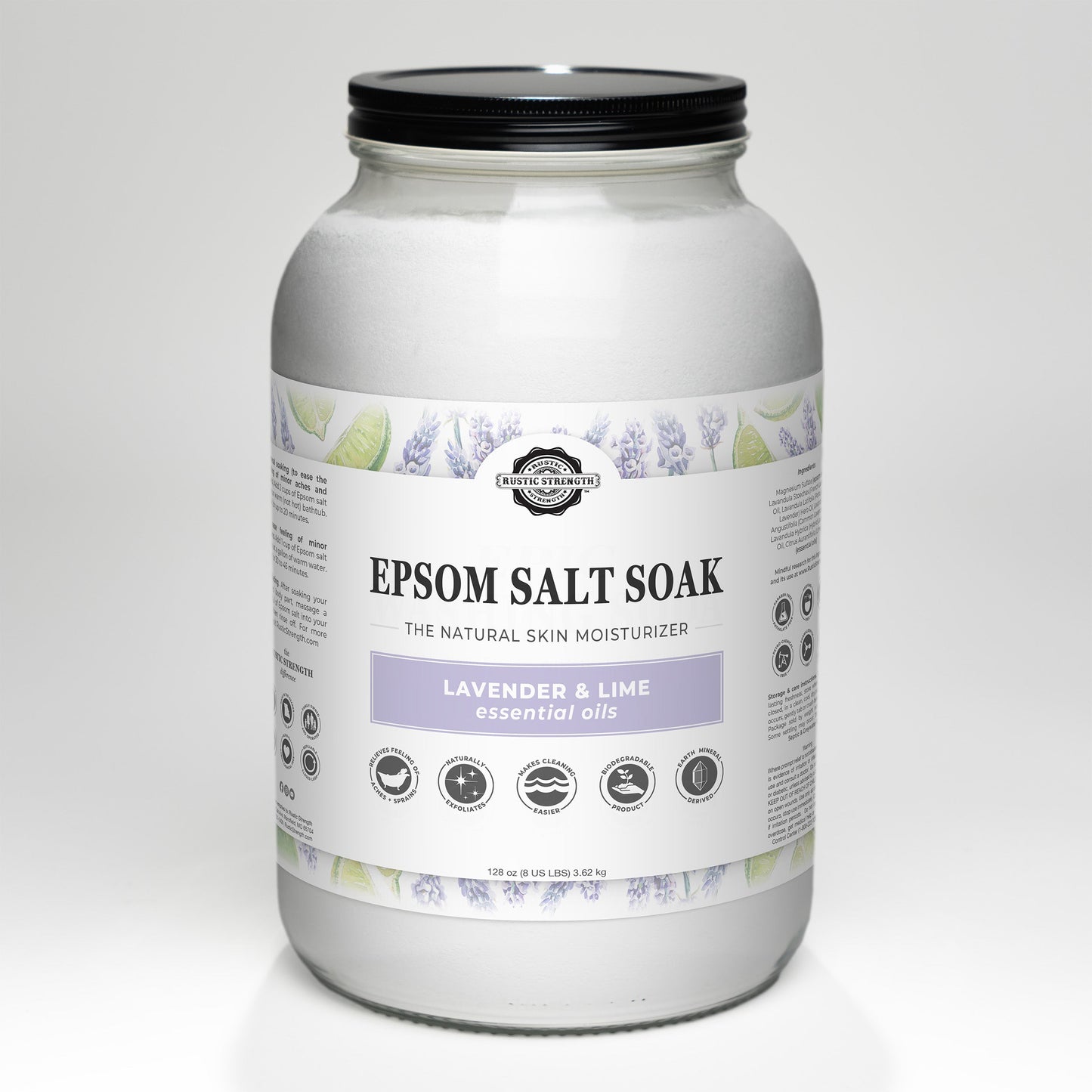 Epsom Salt Soak | Lavender & Lime - Homeland Harvest