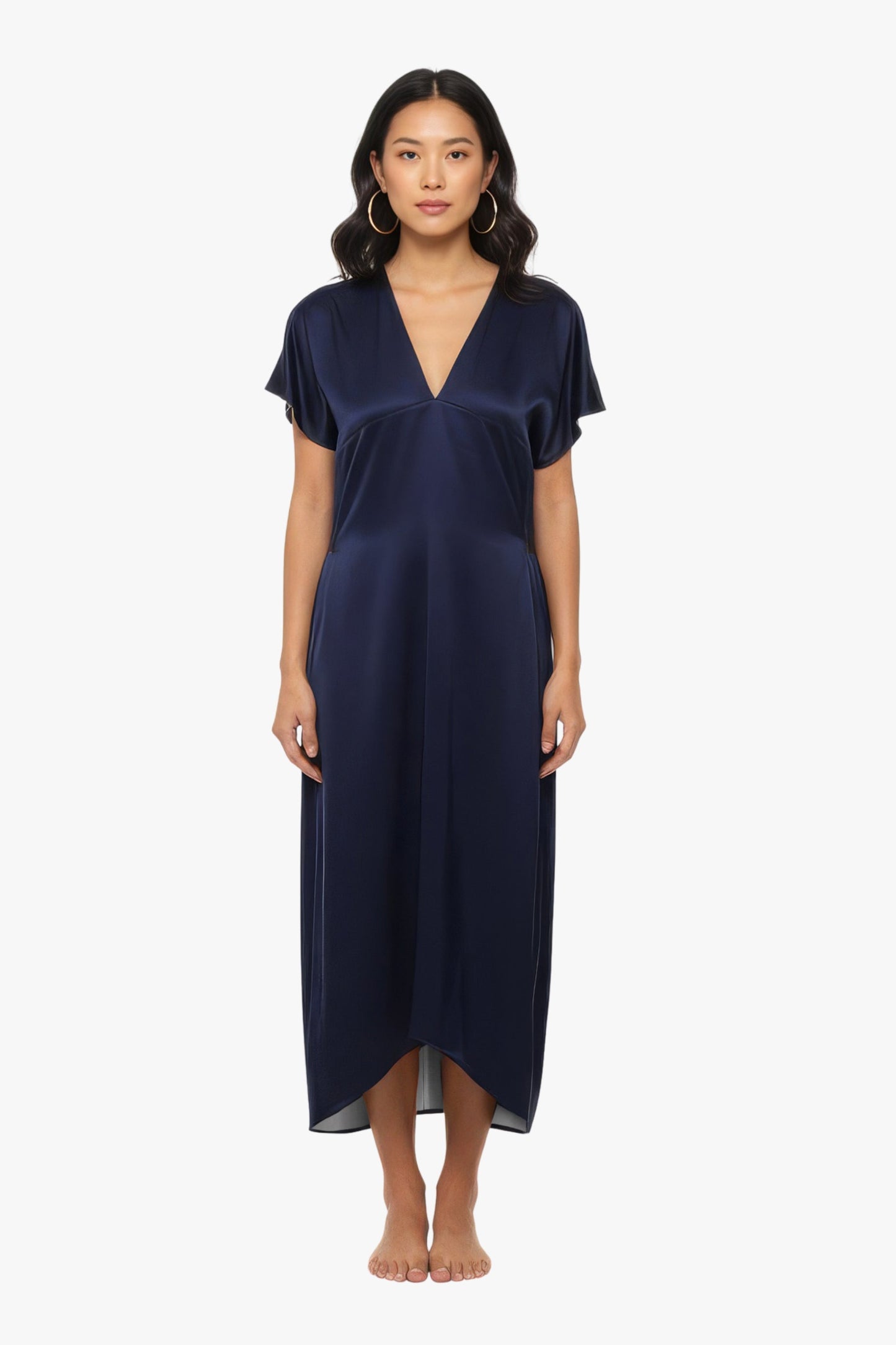 Silk Kimono Dress: EMF Shielding