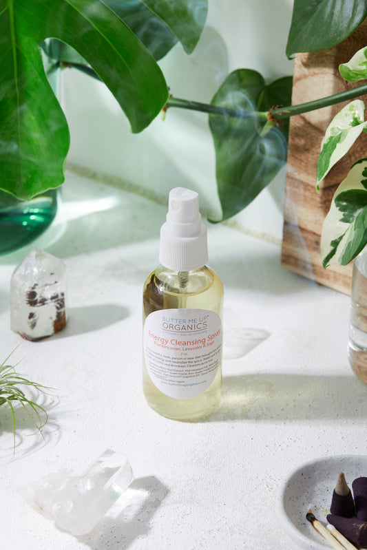 Organic Energy Cleansing Spray / Smudge Spray / Space Clearing / Energy Cleansing / Aura Cleansing / Purifying / Cleanse Negative Energy / - Homeland Harvest
