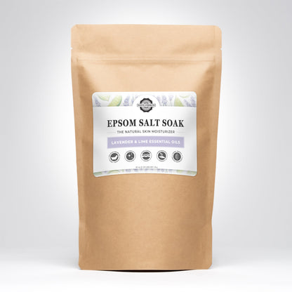 Epsom Salt Soak | Lavender & Lime - Homeland Harvest