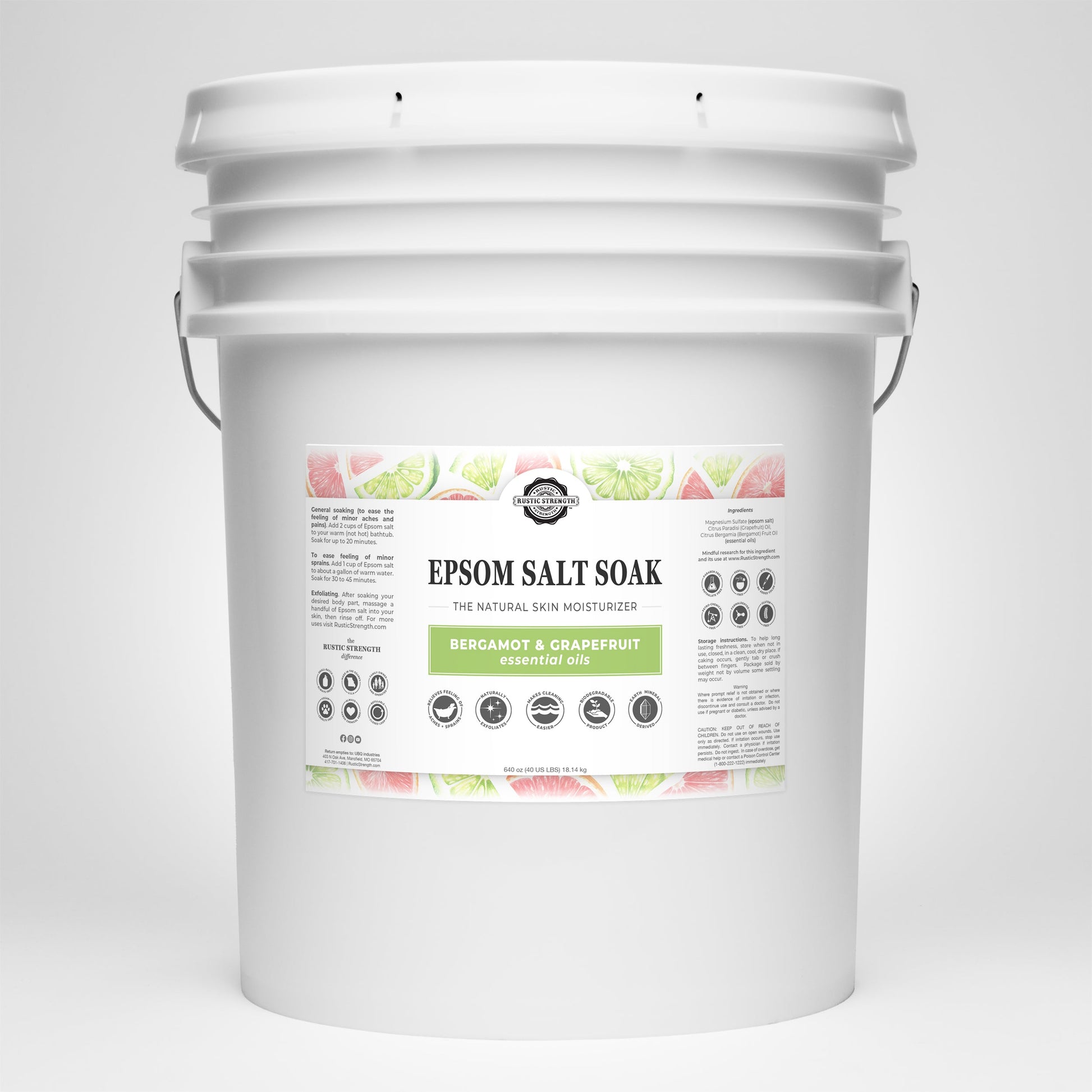 Epsom Salt Soak | Bergamot & Grapefruit - Homeland Harvest