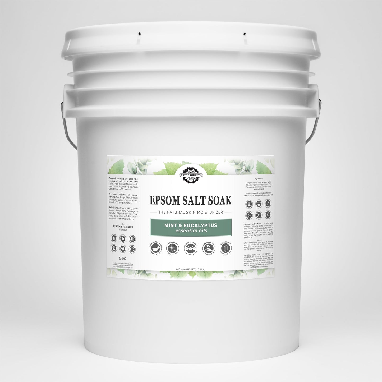 Epsom Salt Soak | Mint & Eucalyptus - Homeland Harvest