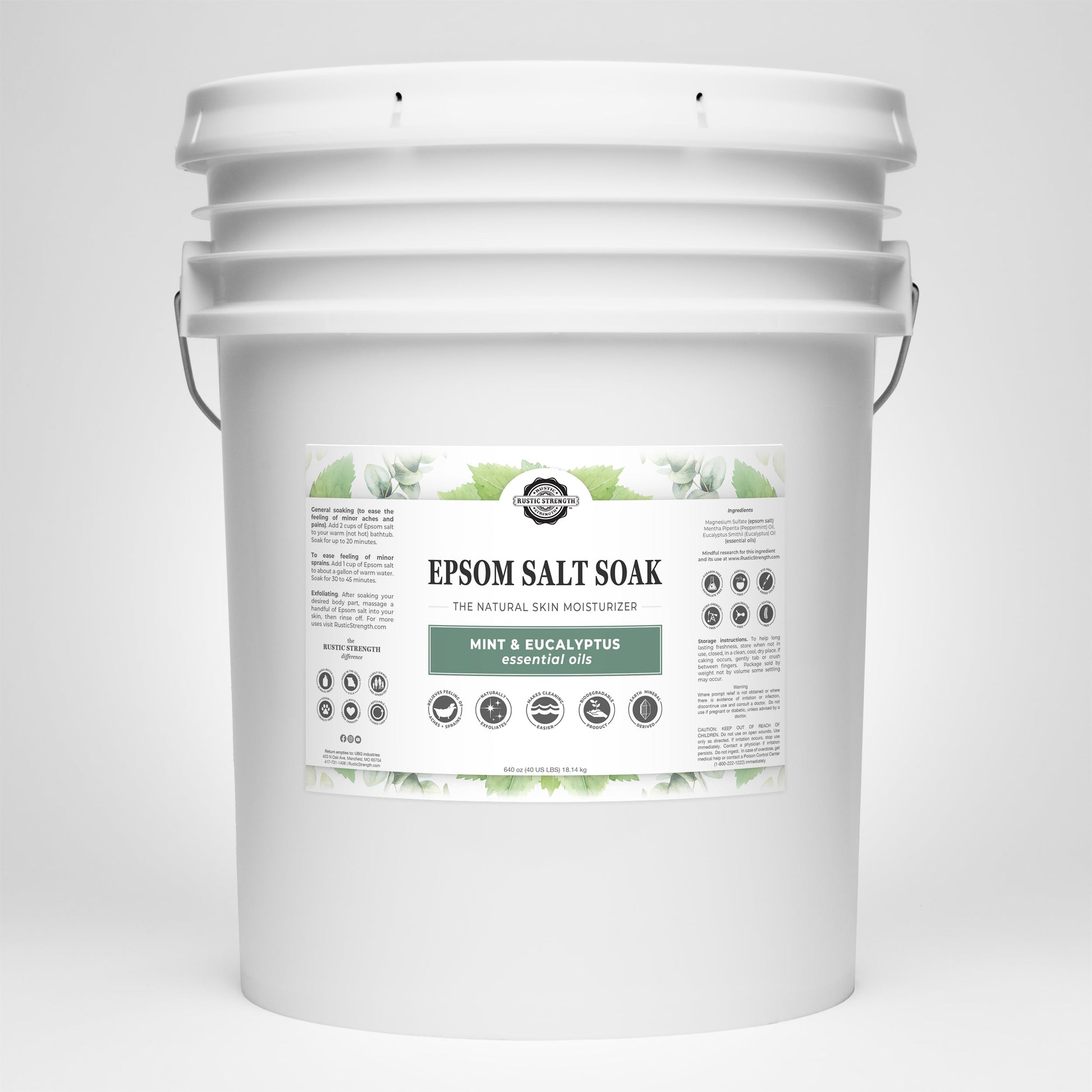 Epsom Salt Soak | Mint & Eucalyptus - Homeland Harvest