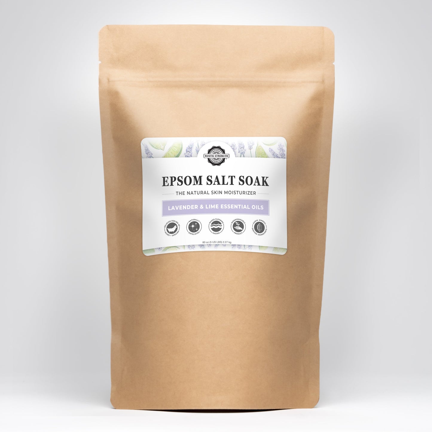 Epsom Salt Soak | Lavender & Lime - Homeland Harvest