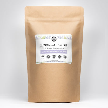 Epsom Salt Soak | Lavender & Lime - Homeland Harvest