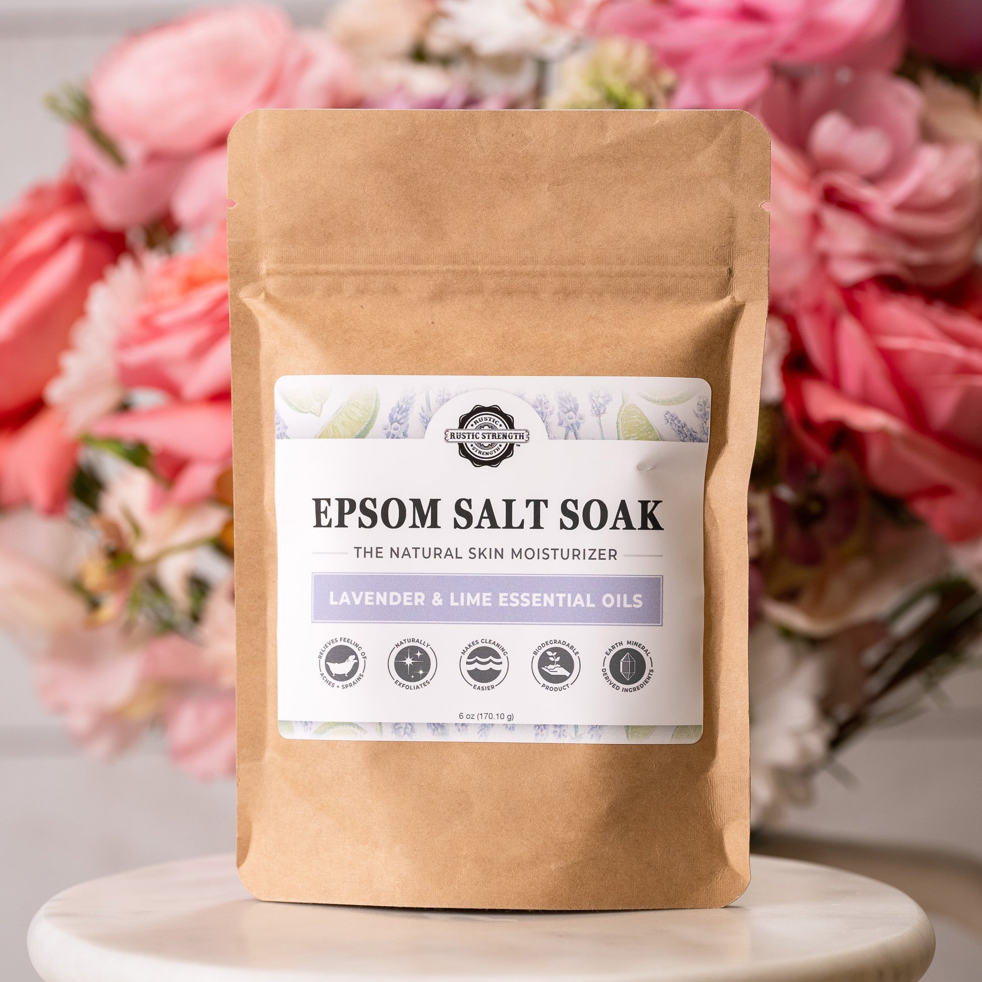Epsom Salt Soak | Lavender & Lime - Homeland Harvest