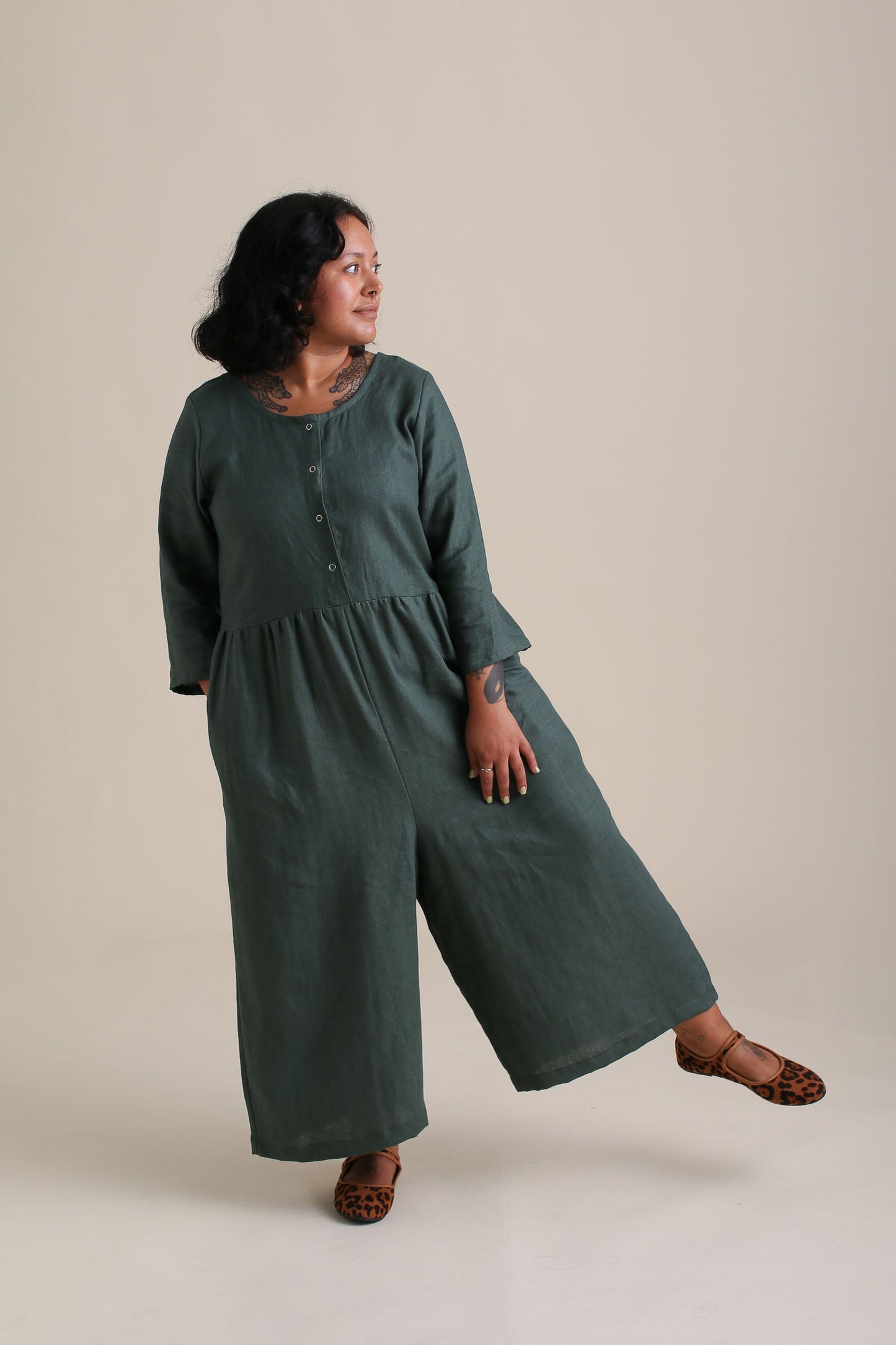 Ranch Jumpsuit (Updated) in Spruce