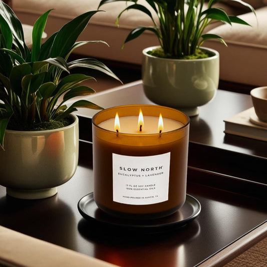 Eucalyptus + Lavender - Signature 3-Wick Candle - Homeland Harvest