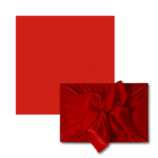 Extra Large Reusable Cloth Furoshiki Gift Wrap | Bright Red - Homeland Harvest
