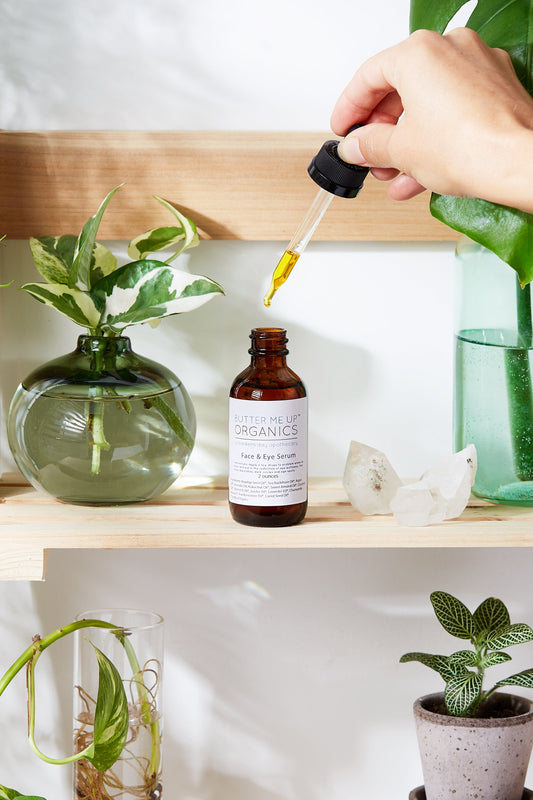 Organic Face & Eye Serum / Organic Facial Oil / Anti-Aging Serum / Organic Facial Serum / Natural Face Oil Butter Me Up Organics / - Homeland Harvest