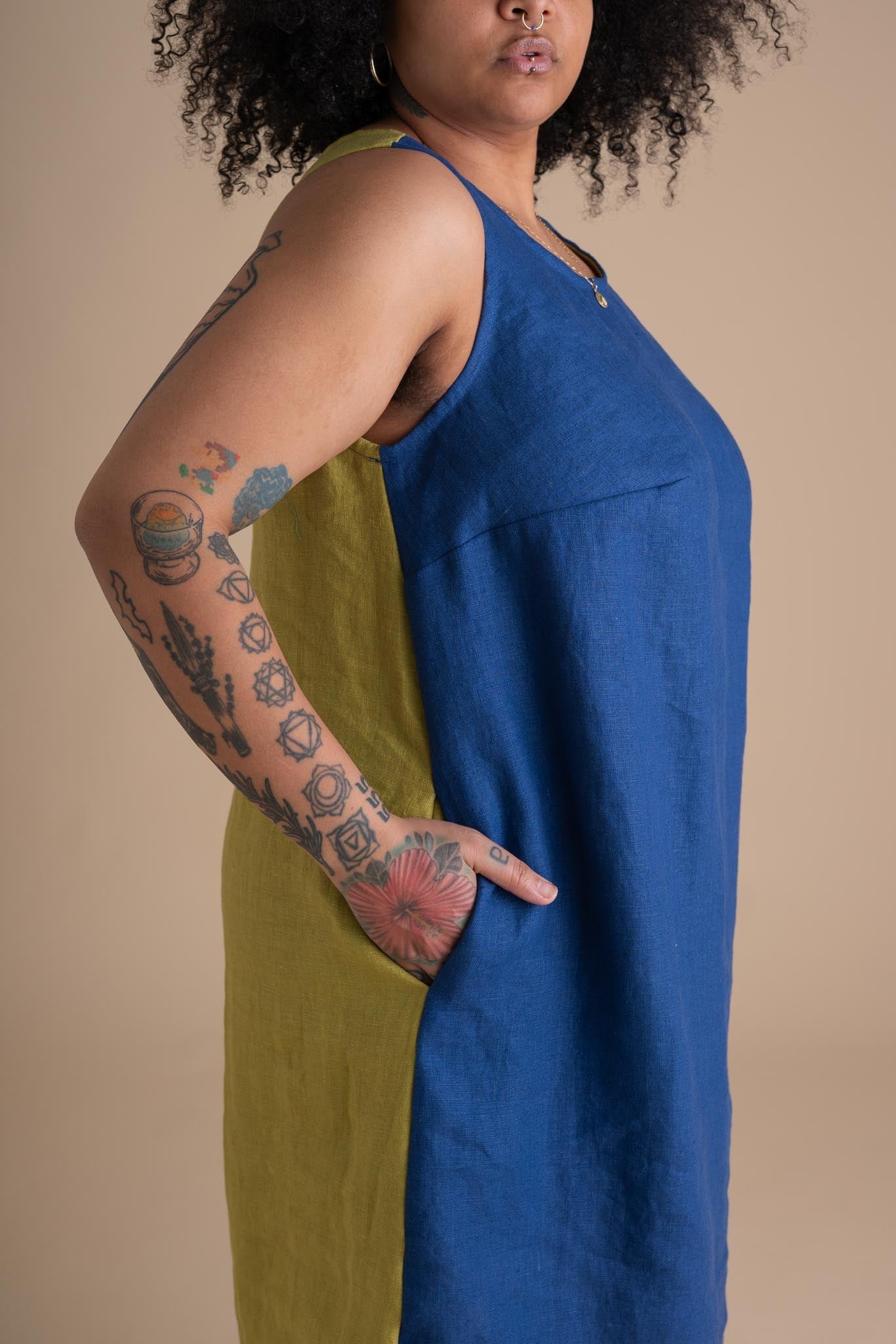Tank Dress in Sand Dollar