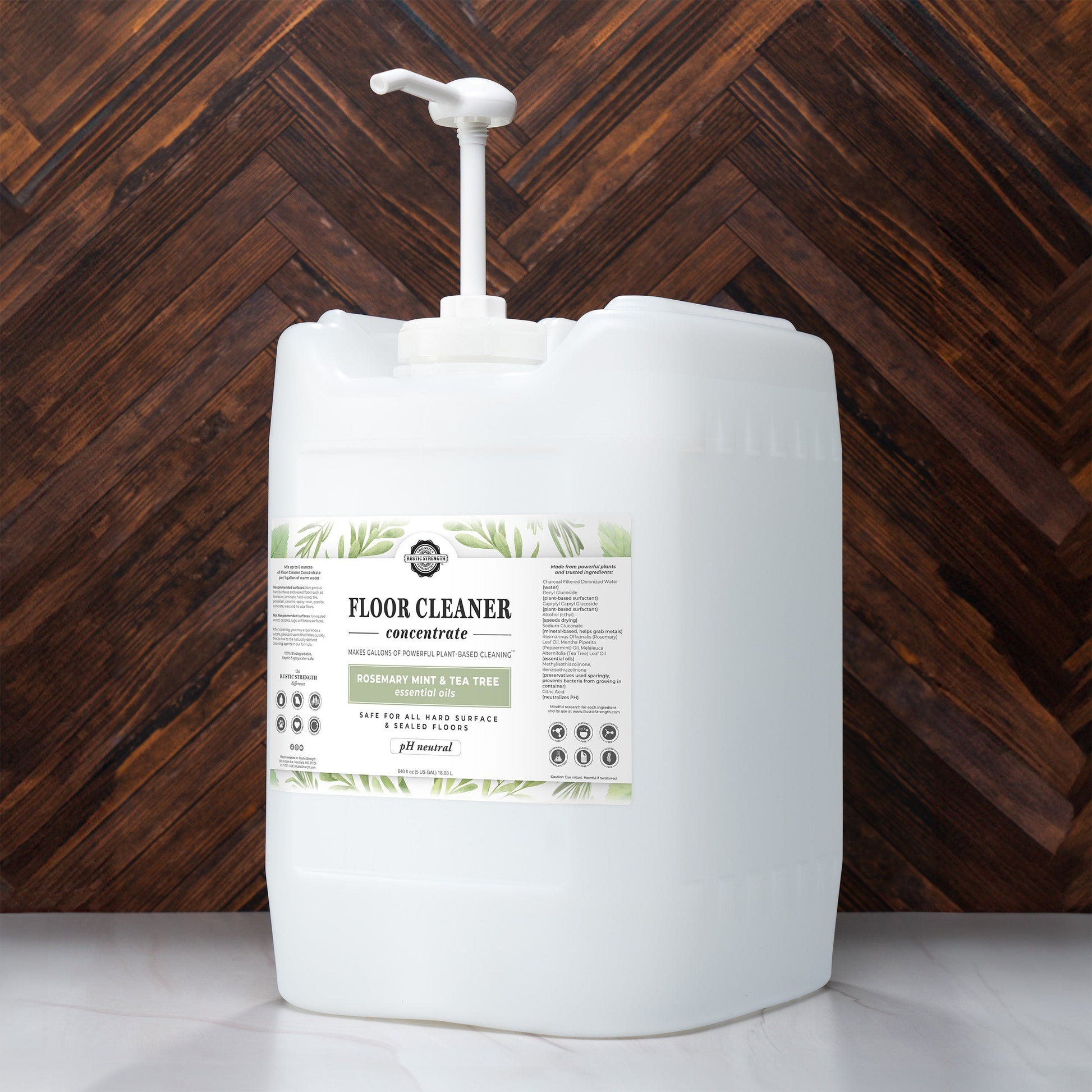Floor Cleaner Concentrate | Rosemary, Mint & Tea Tree - Homeland Harvest