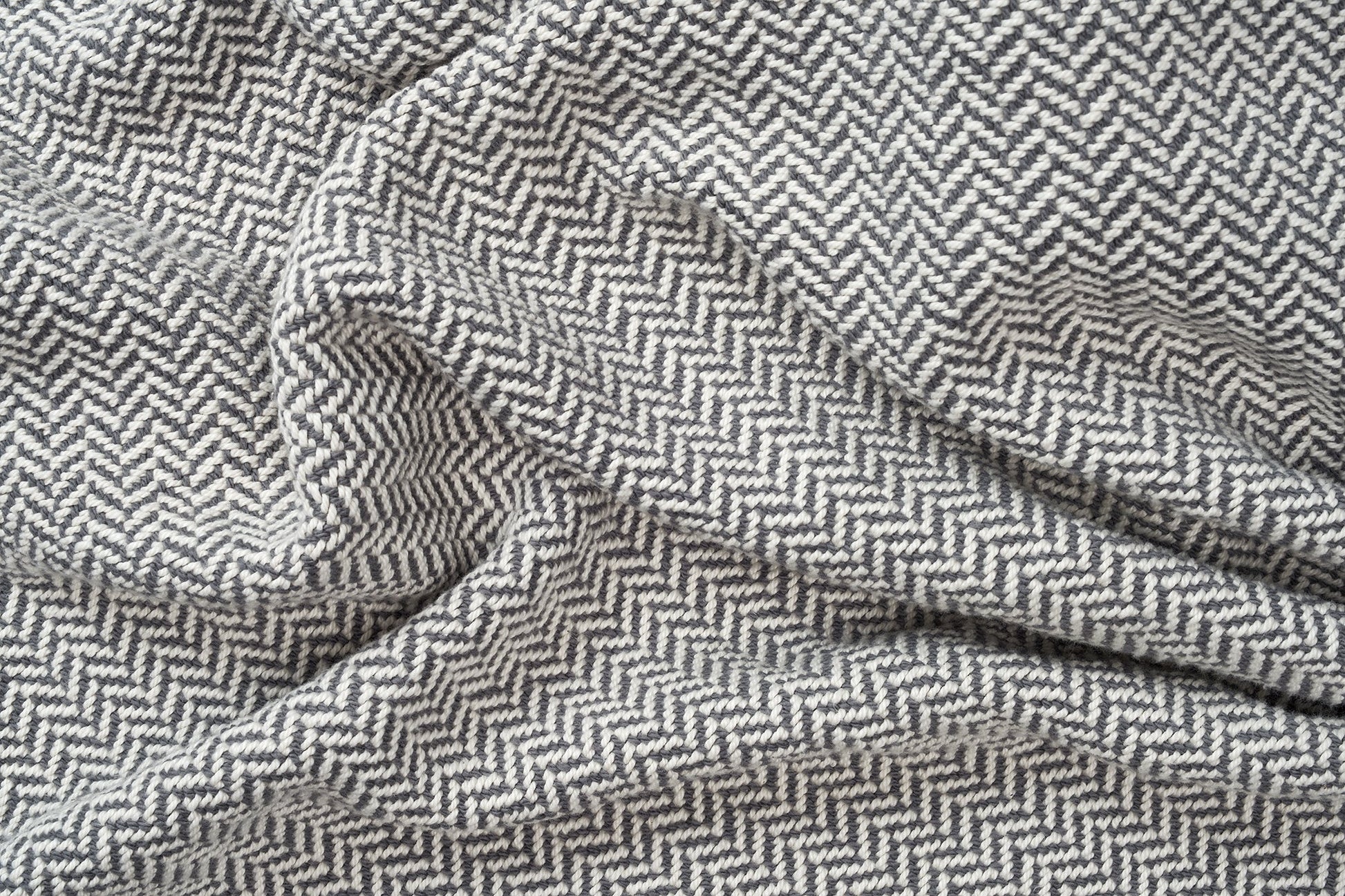 Herringbone Weave Cotton Blanket - Homeland Harvest