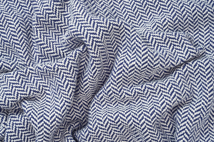 Herringbone Weave Cotton Blanket - Homeland Harvest