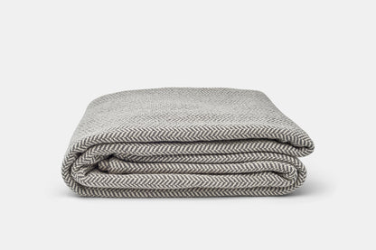 Herringbone Weave Cotton Blanket - Homeland Harvest