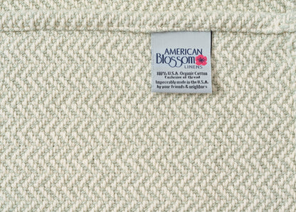 Herringbone Weave Cotton Blanket - Homeland Harvest