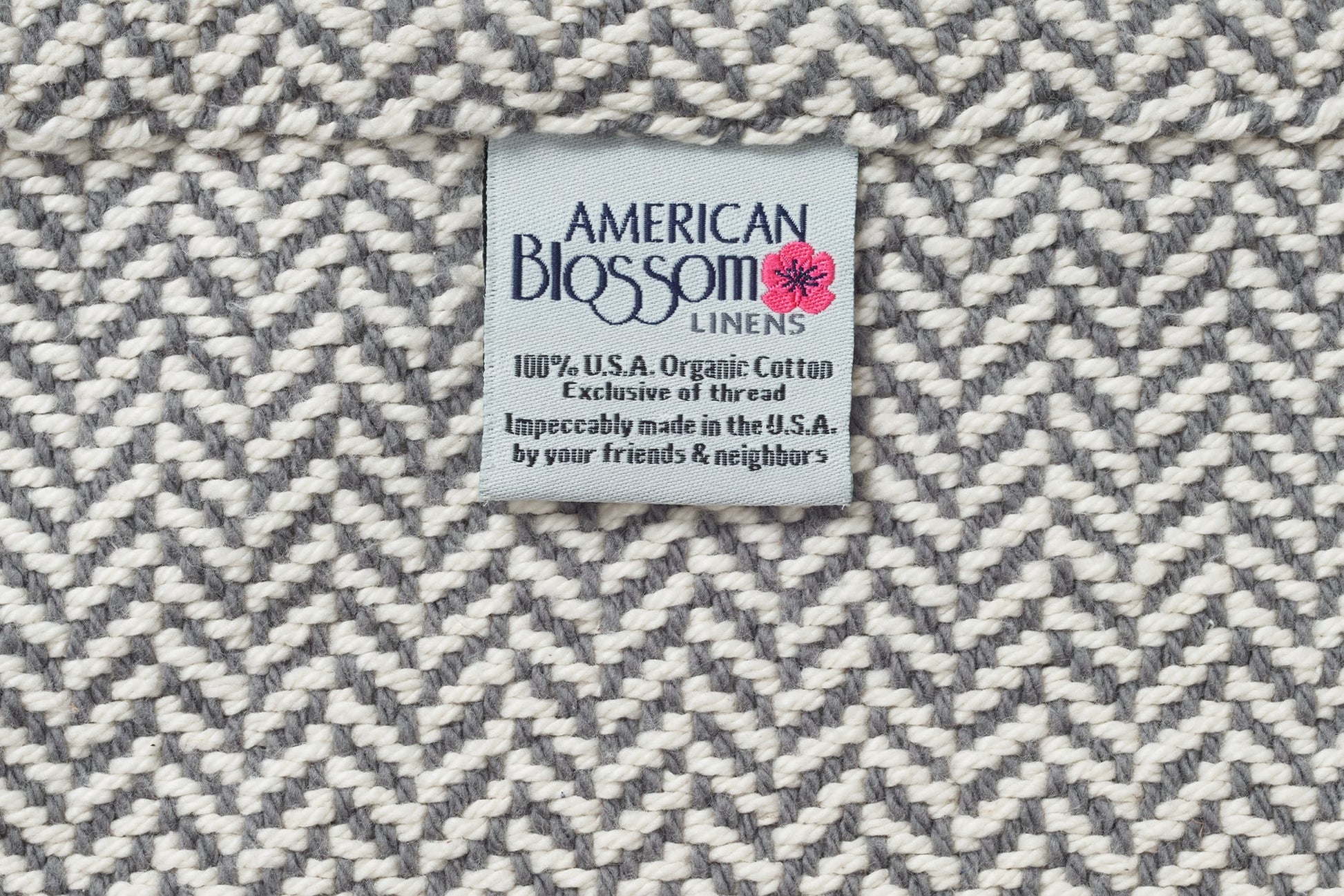 Herringbone Weave Cotton Blanket - Homeland Harvest