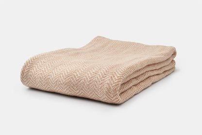 Chevron Pattern Soft Wool Throw Size Blanket - Homeland Harvest