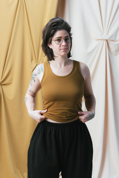 Frances Tank in Almond