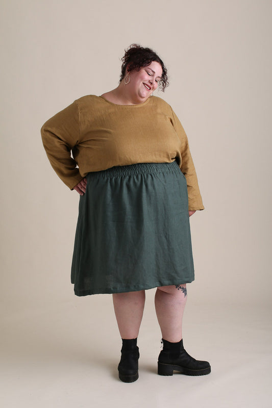 Afternoon Skirt (Updated) in Spruce