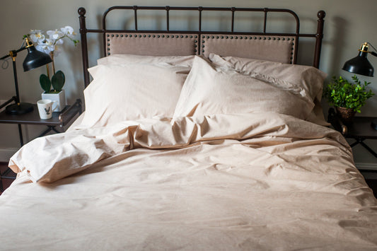 Natural Colored Cotton Duvet Cover Set - Homeland Harvest