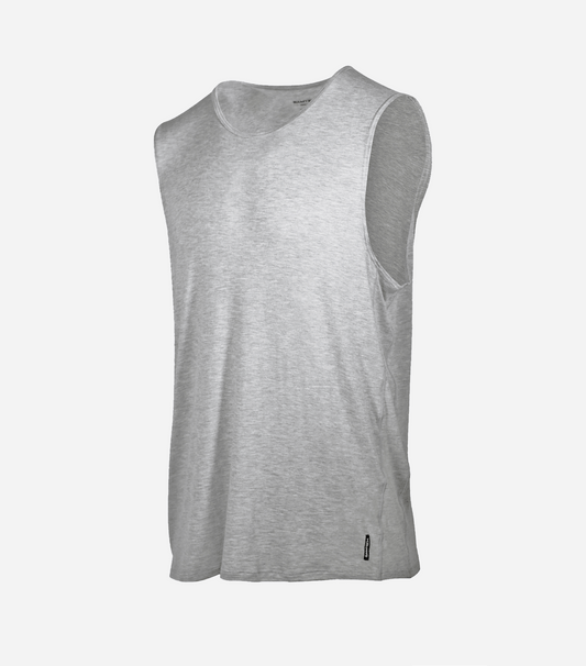 Bamboo Aerotech Tank - Heather Grey - Homeland Harvest