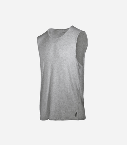 Bamboo Aerotech Tank - Heather Grey - Homeland Harvest
