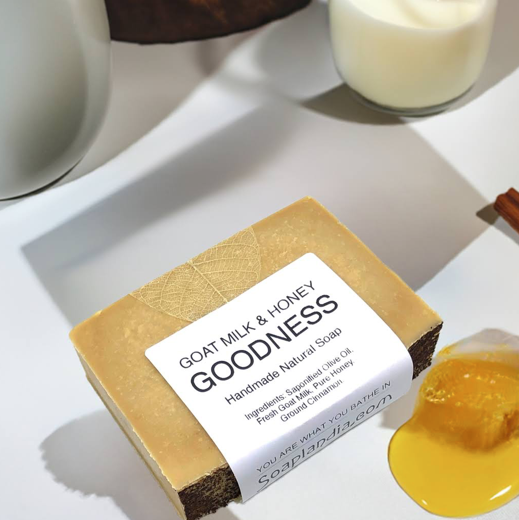 Goat Milk & Honey Goodness Soap, Unscented - Homeland Harvest