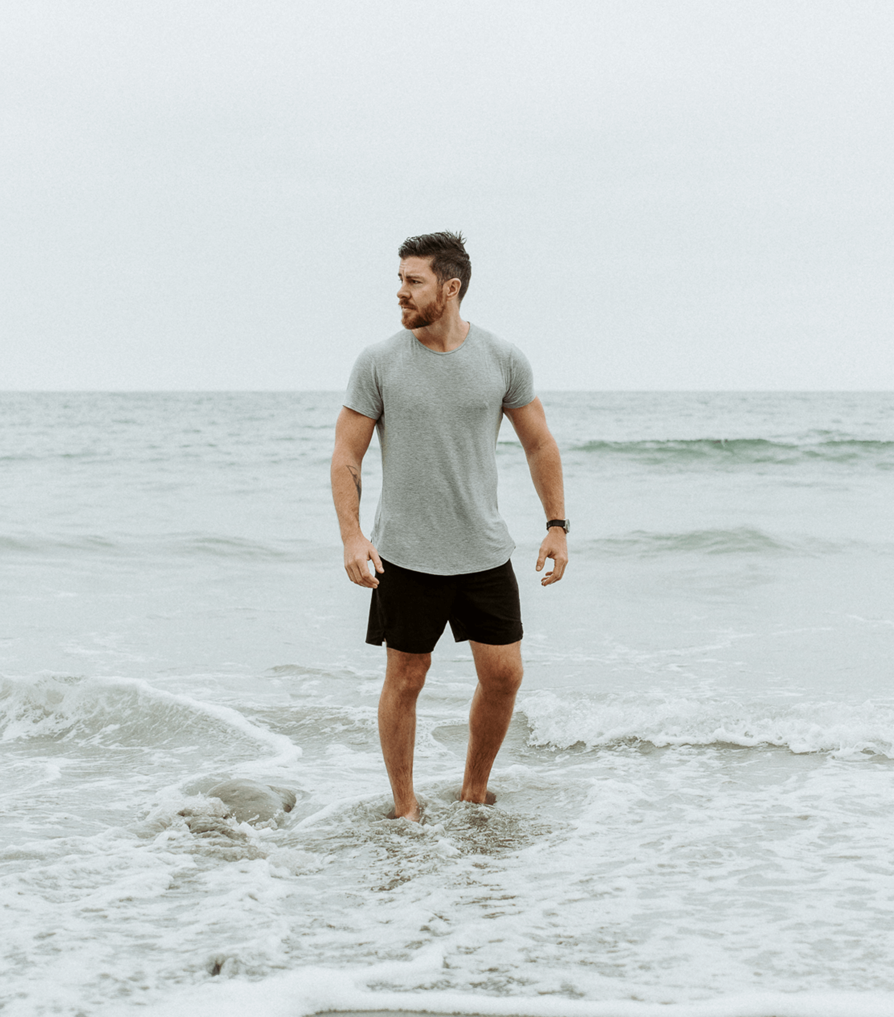 Bamboo Swift Curve-Hem Tee - Black - Homeland Harvest