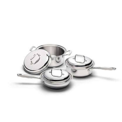 6 Piece Stainless Steel Cookware Set - Homeland Harvest