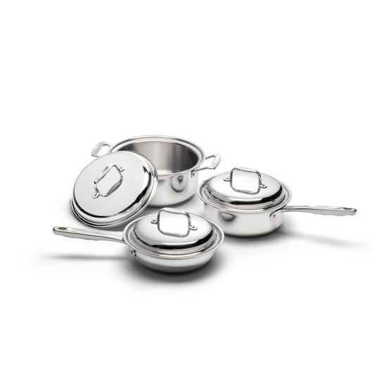 6 Piece Stainless Steel Cookware Set - Homeland Harvest