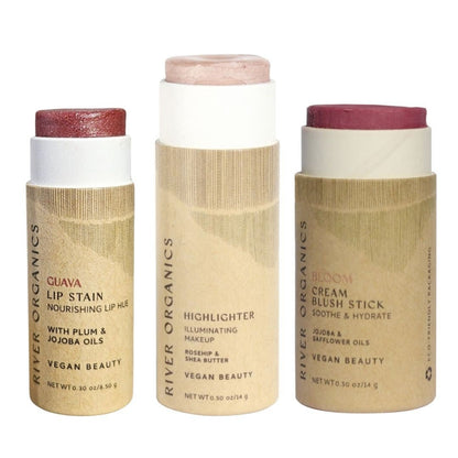 Lip + Highlighter + Blush Set