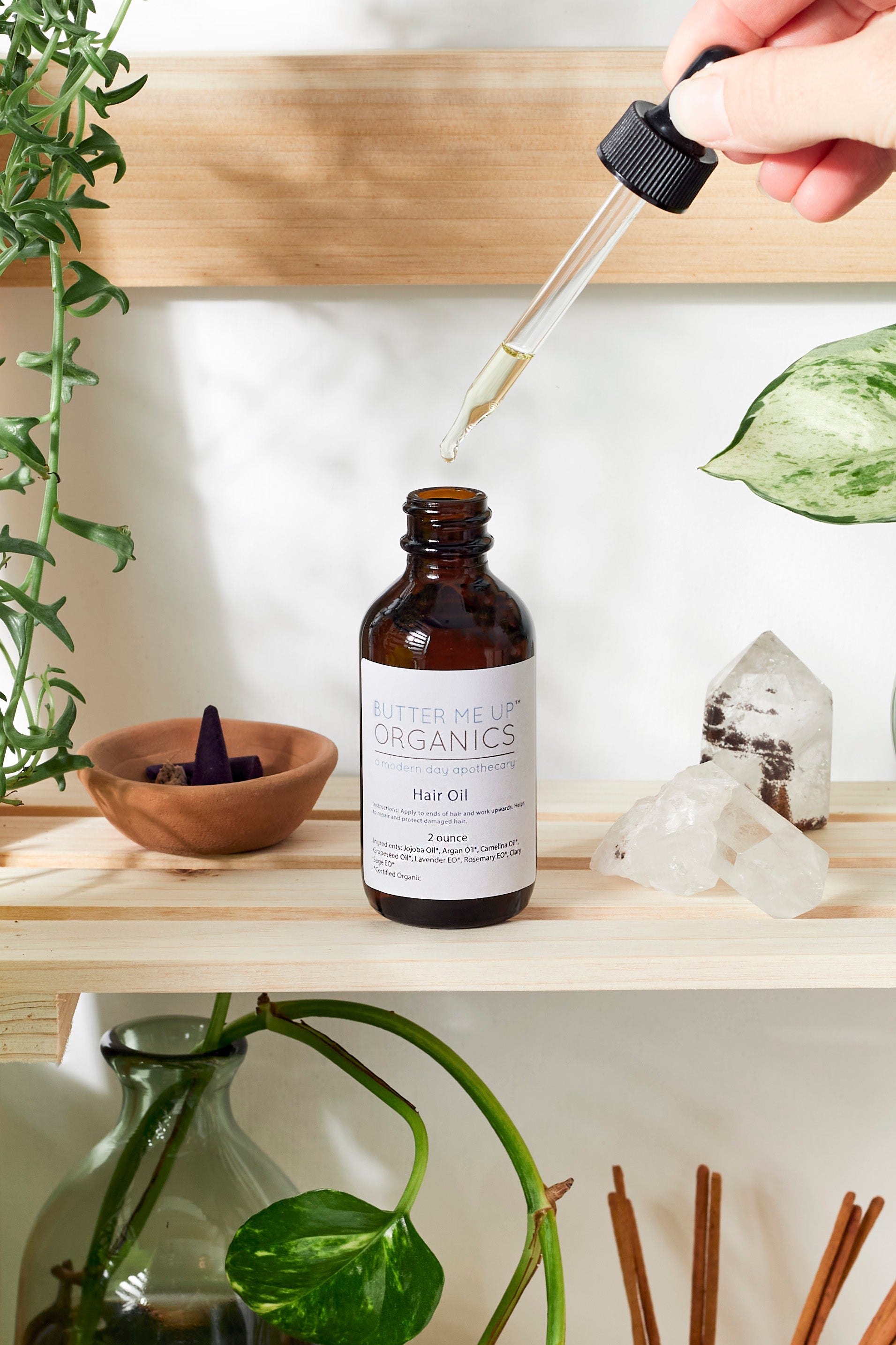 Organic Hair Oil Repair Healthy Hair - Homeland Harvest