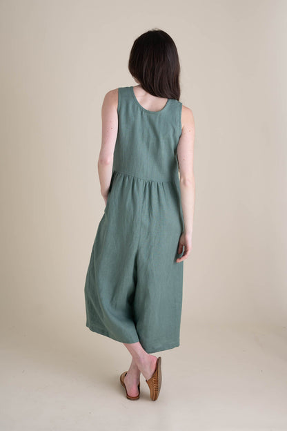 Backyard Jumpsuit in Agave