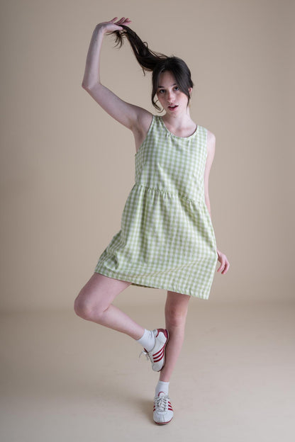 Sassafras Dress (Updated) in Honeydew