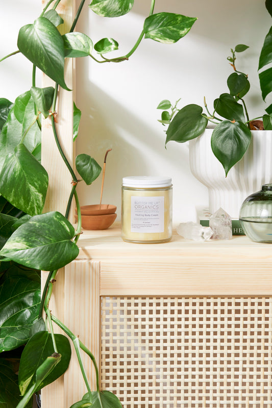 Healing Body Cream / organic body lotion / winter skin / dry skin / deep moisturizer