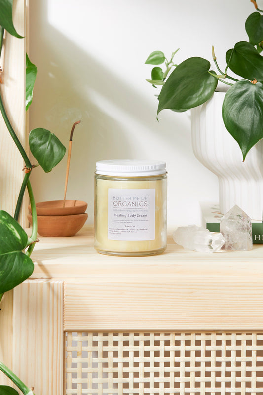Healing Body Cream / organic body lotion / winter skin / dry skin / deep moisturizer - Homeland Harvest