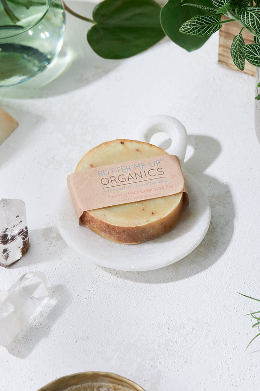 Healing Organic Facial Bar / Frankincense and Myrrh / Turmeric / Organic Face Wash / Organic Facial Cleanser / Face Cleanser / Cleansing Bar - Homeland Harvest