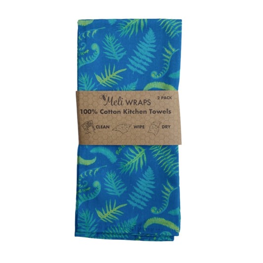 Fern Kitchen Towel Set of 2 100% Cotton - Homeland Harvest