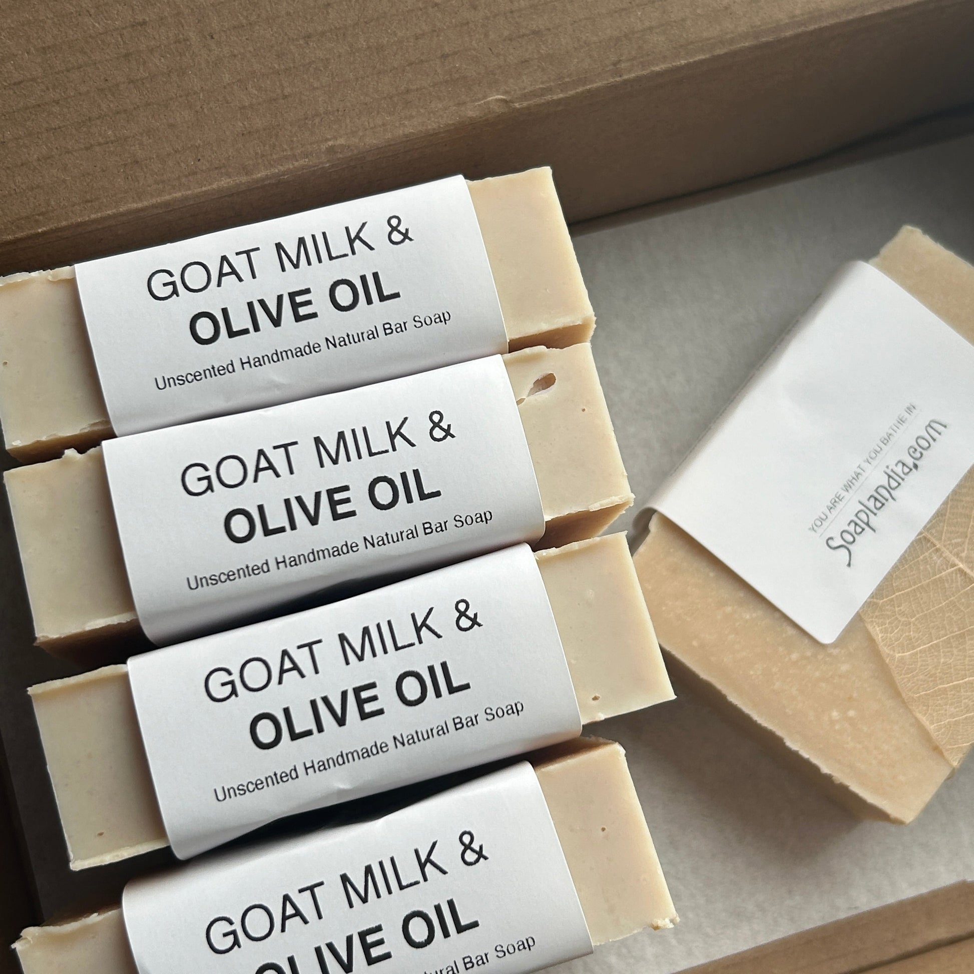 Goat Milk & Olive Oil Bar Soap, Unscented - Homeland Harvest
