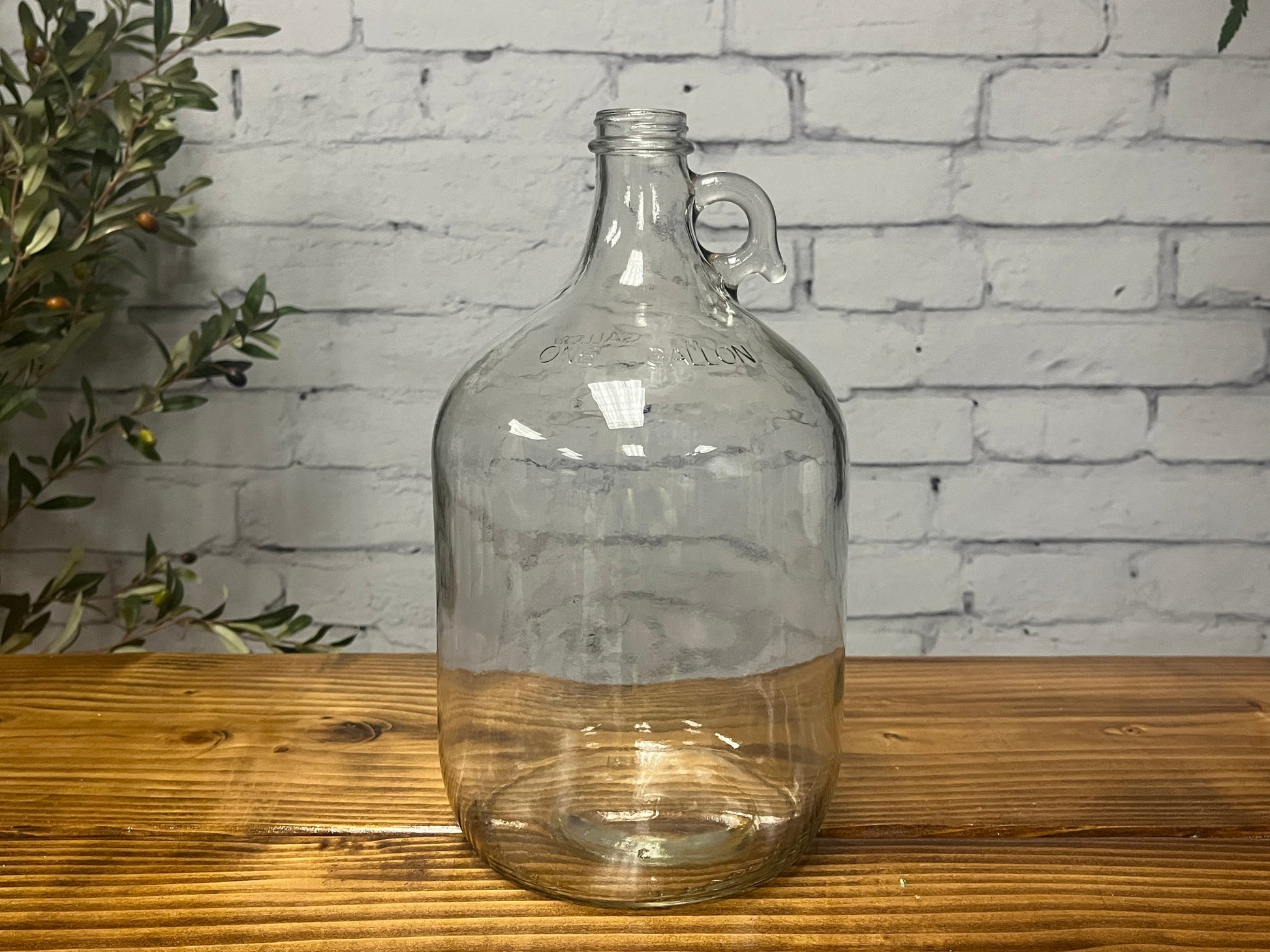 1 Gallon Glass Jug with Cap - Homeland Harvest