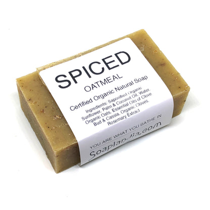 Spiced Oatmeal Bar Soap, Certified Organic